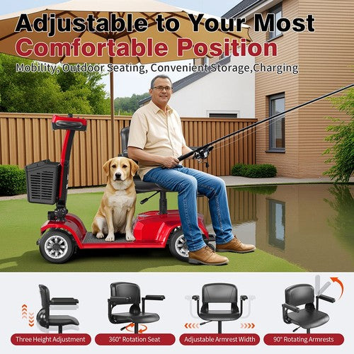 Unificare Lucas Pro Four-wheeled Scooter, 180W Motor, 24V 12Ah Unificare Lucas Pro Four-wheeled Scooter, 180W Motor, 24V 12Ah